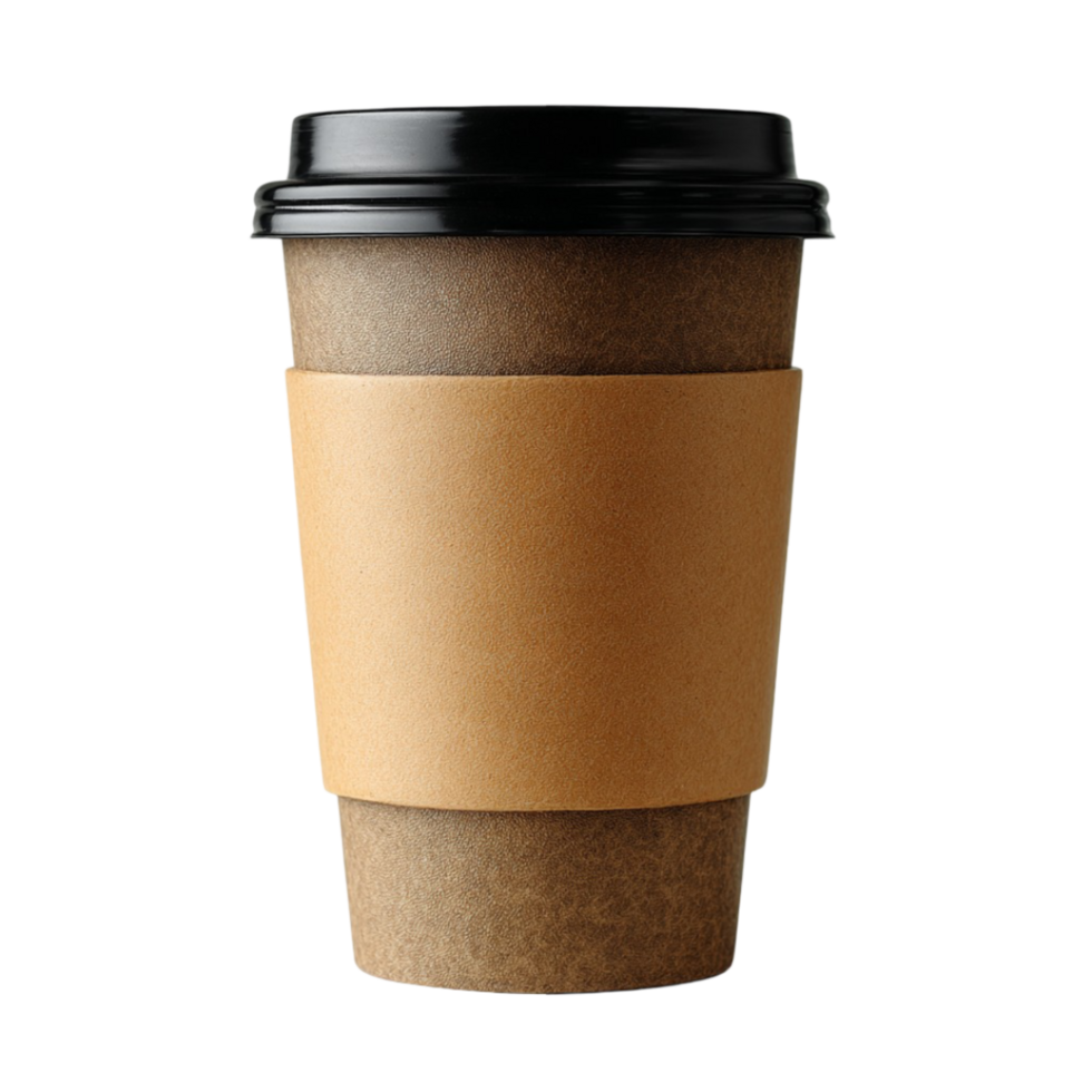 Paper Cup on Transparent Background png