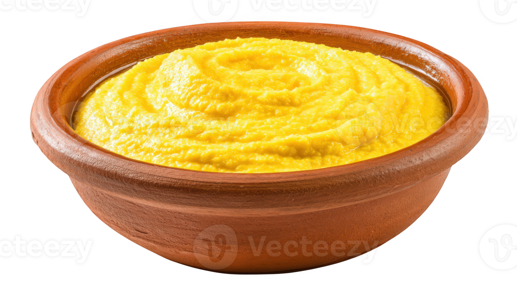 Bright yellow dip in a rustic bowl provides a vibrant and appetizing culinary presentation for food photos png