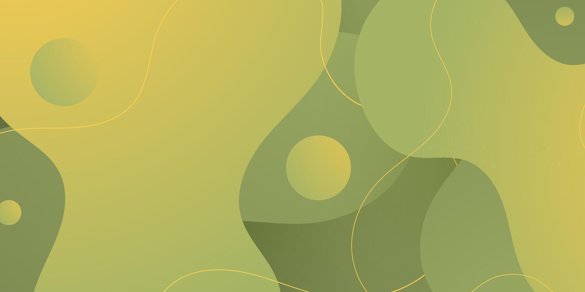 Abstract bright green and yellow gradient smooth fluid liquid background. Simple and trendy shapes pattern design. vector