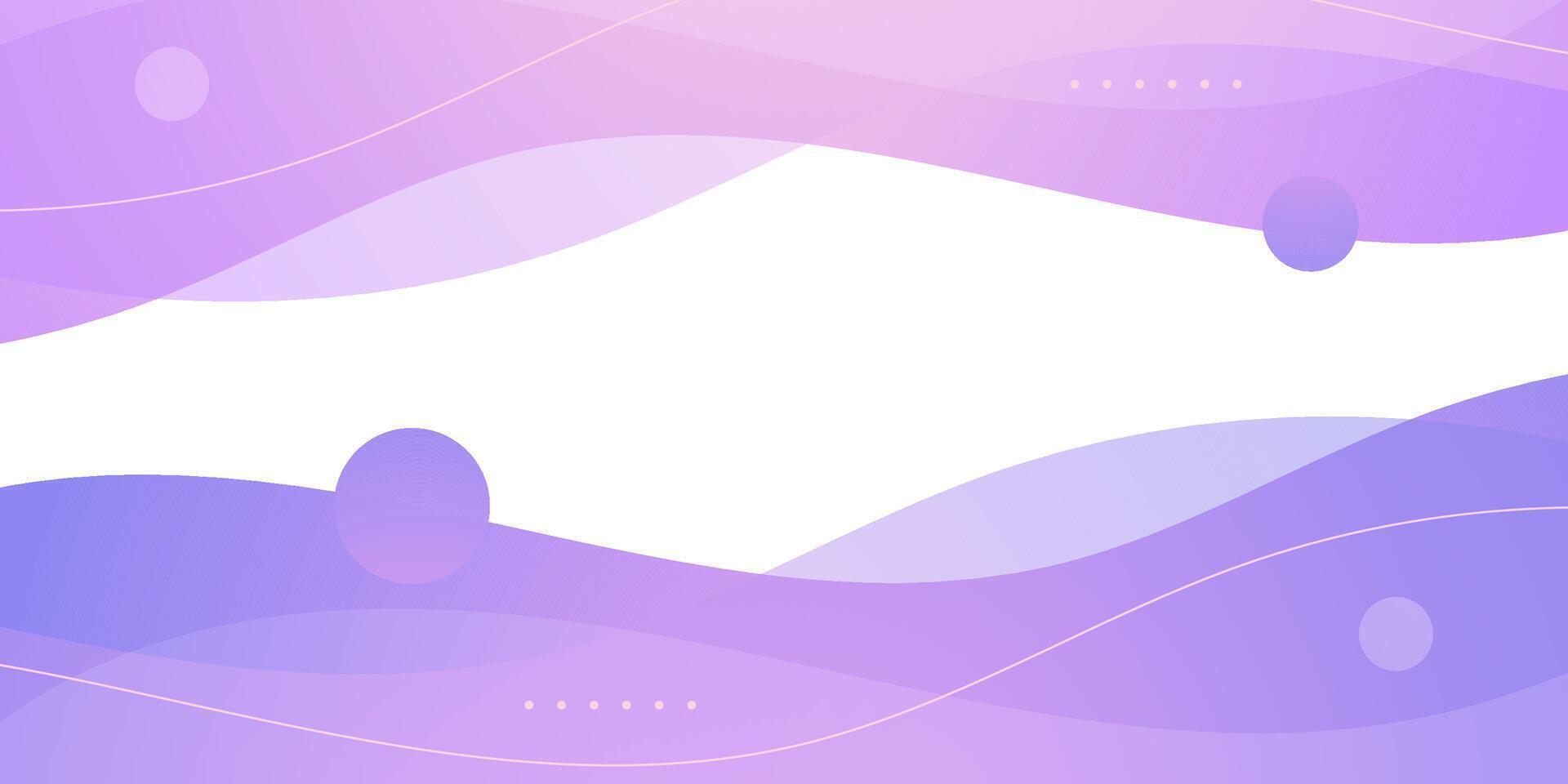 Abstract colorful wave banner purple background. Trendy banner overlap curve shapes pattern design. vector