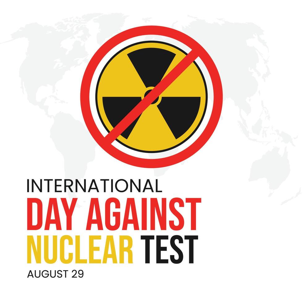 International Day against Nuclear . vector