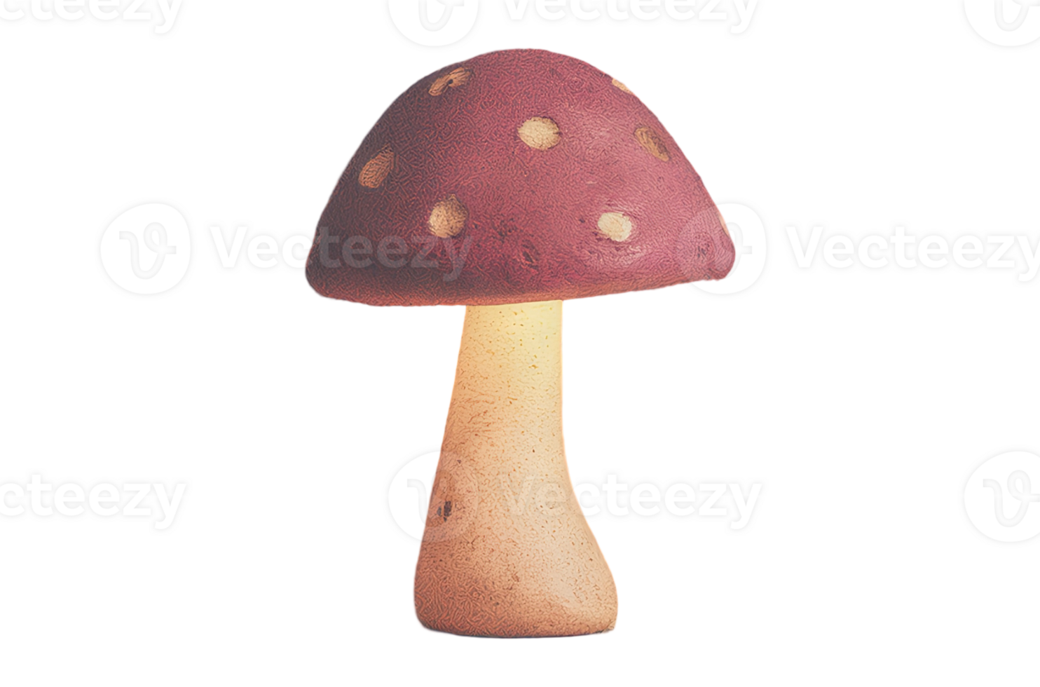 Mushroom-shaped lamp glows softly in vintage style ambiance at night png