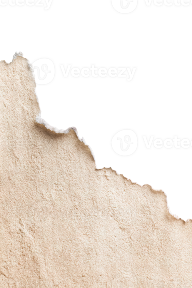 Hand-painted soft beige texture with a torn edge revealing subtle depth png