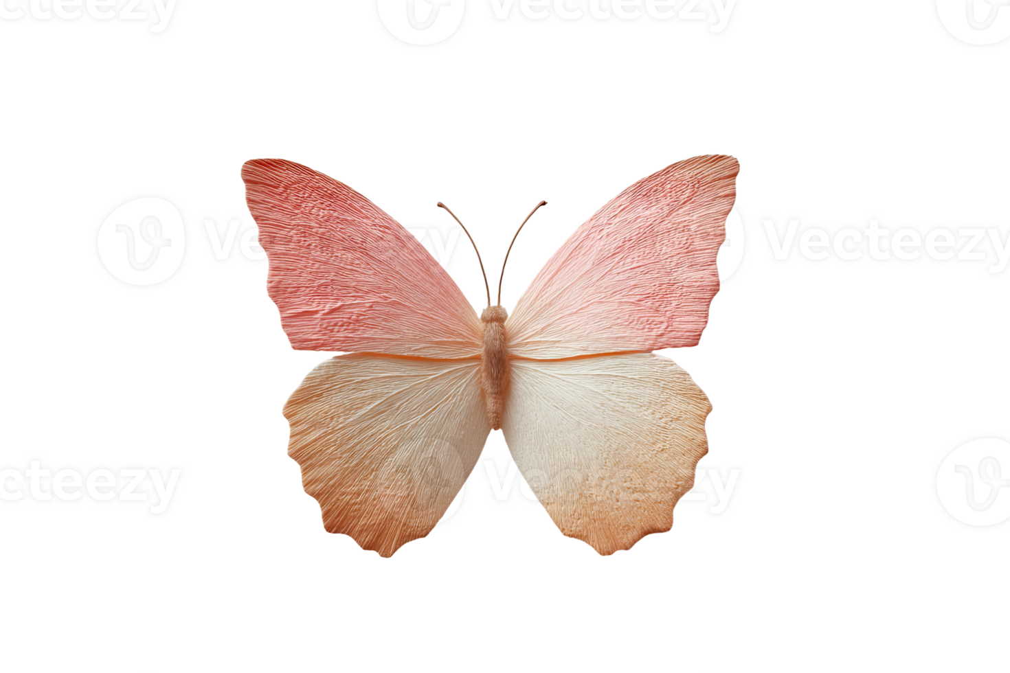 Surreal butterfly with gradient wings showcasing artistry in a whimsical setting png