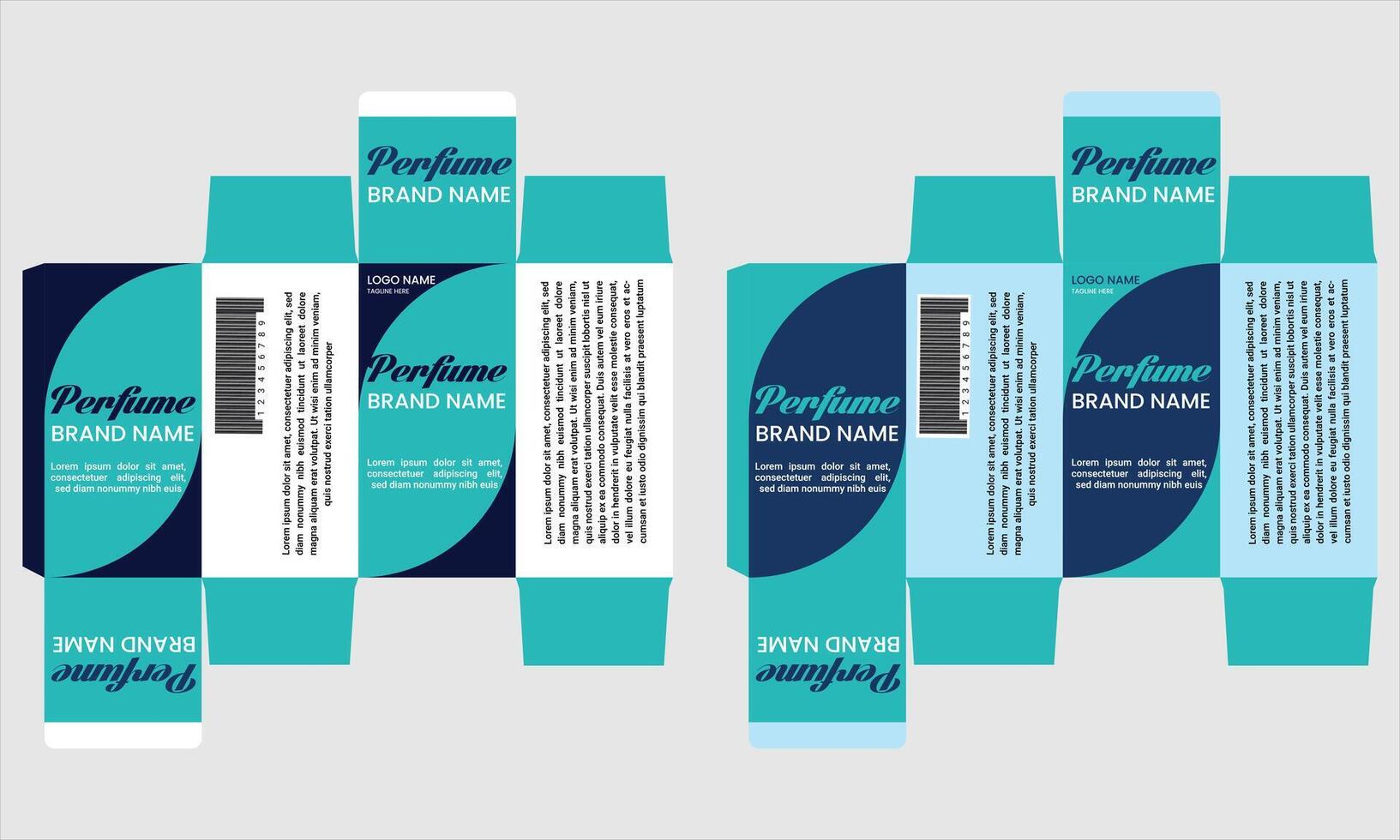 box packaging template Perfume vector