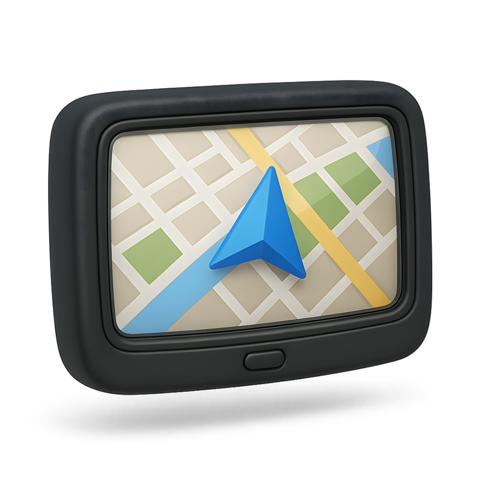 Navigation GPS Device with Map Display for Travel png