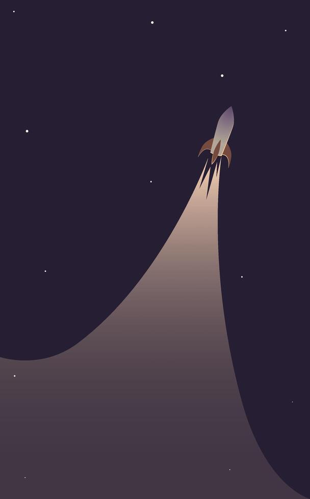 Rocket go up vector