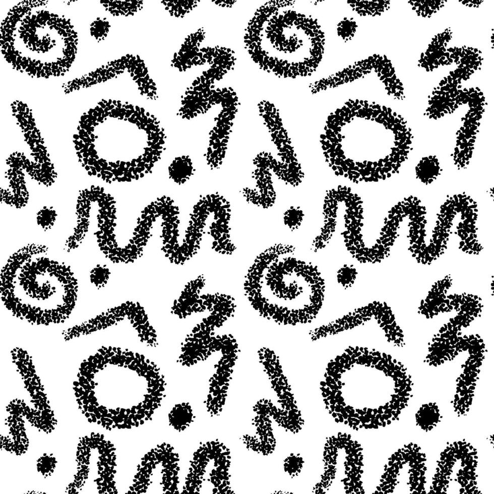 Abstract lines of dots, noise. Abstract hand-drawn shapes. Brush constellation, noise, groups of dots, scattered dots in grunge style. Rounded, streamlined shapes with zigzag lines vector