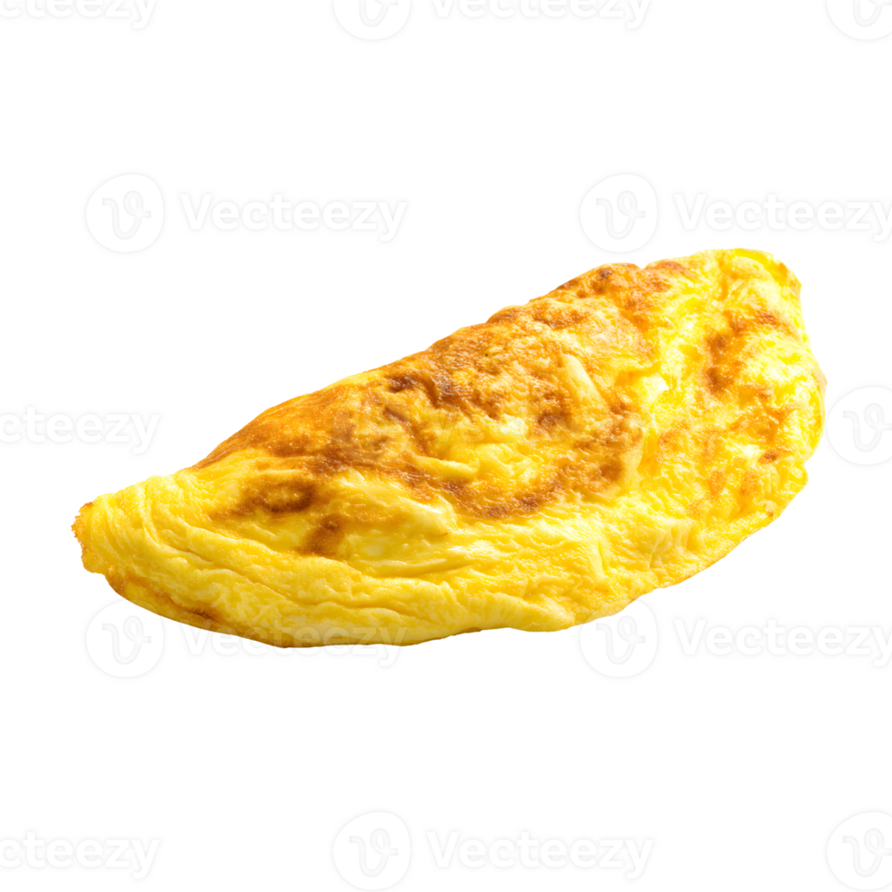 Delicious omelette with a transparent background for culinary presentations and menus png