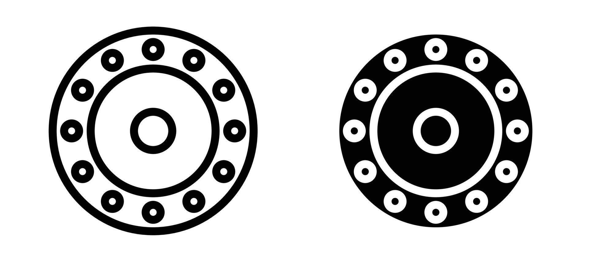 Car bearing icon collection . illustrations vector