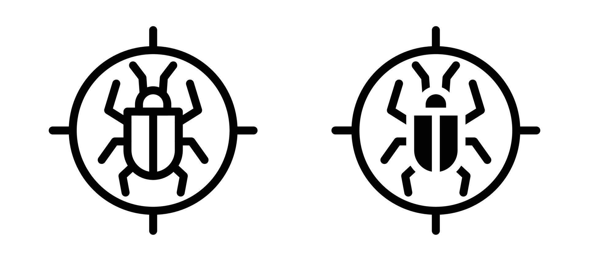 Debug icon collection 68318071 Vector Art at Vecteezy