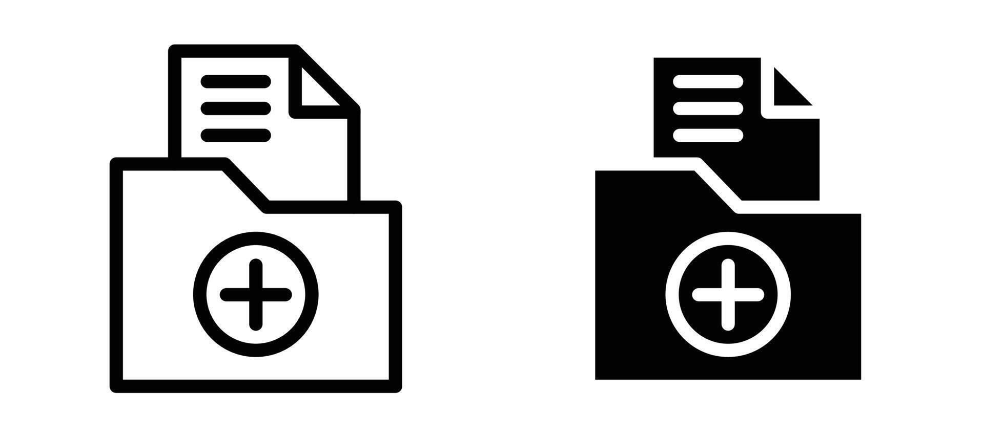 Medical history icon collection vector