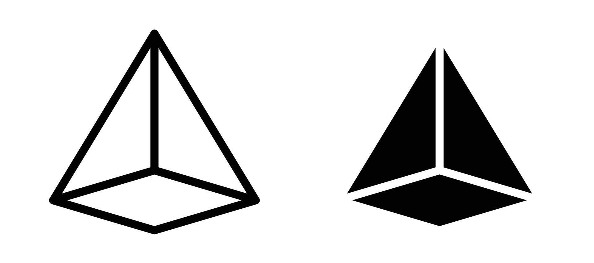 Prism icon collection vector