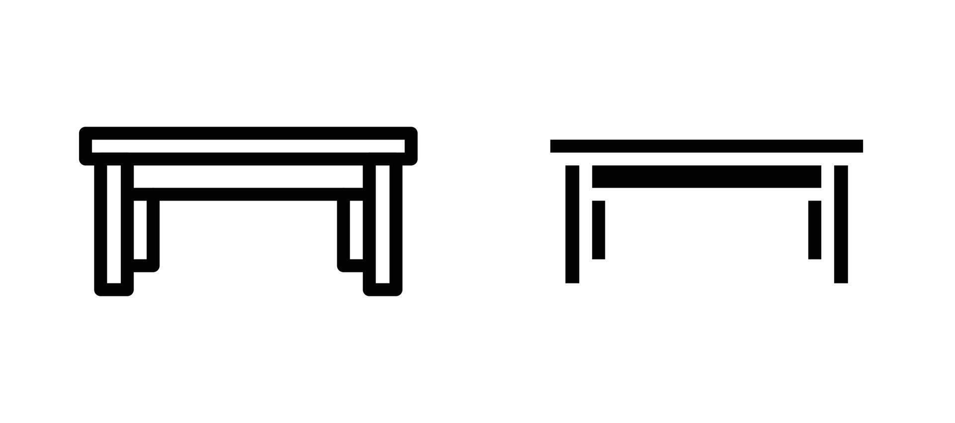 Table icon collection vector