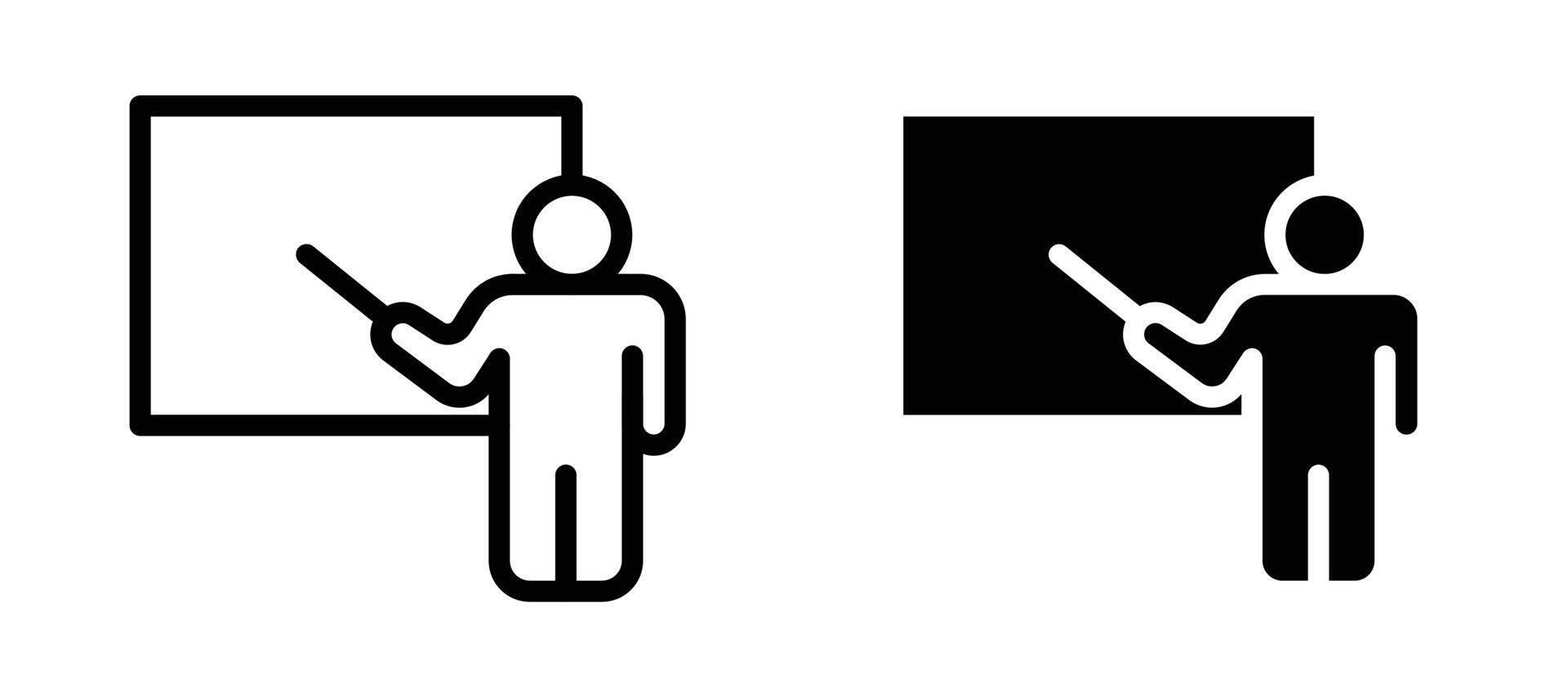 Teaching icon collection vector
