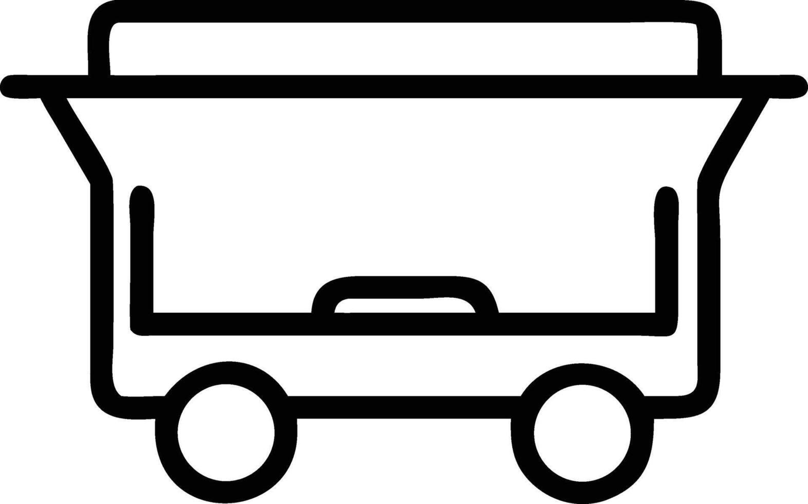 Black shopping cart icon on gradient background trolley vector