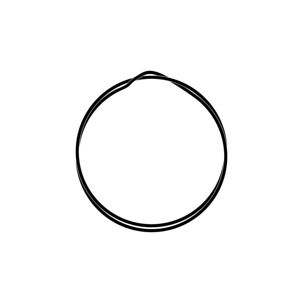 Artistic Circle Lines and Asymmetry Circle, Weaving Style, can use for Logo, Apps, Website, Contemporary Ornate, Frame Work, Copyspace, Icon, Symbol, Cover, etc. Flat, Color and Size Editable vector