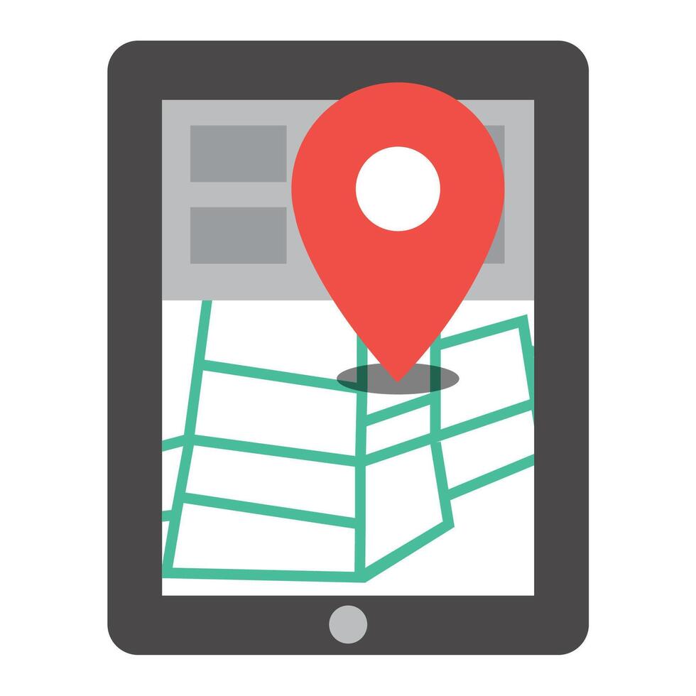 mobile map location services vector