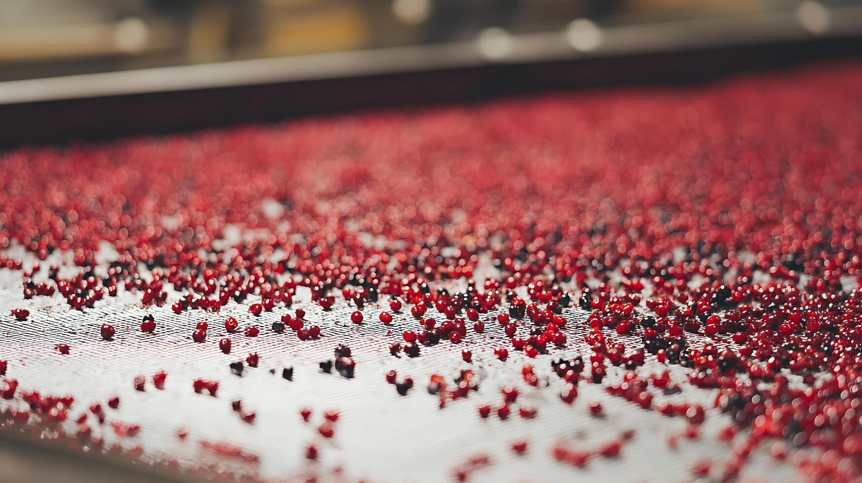 Red Berries on a Textured Surface with Soft Bokeh Background. photo