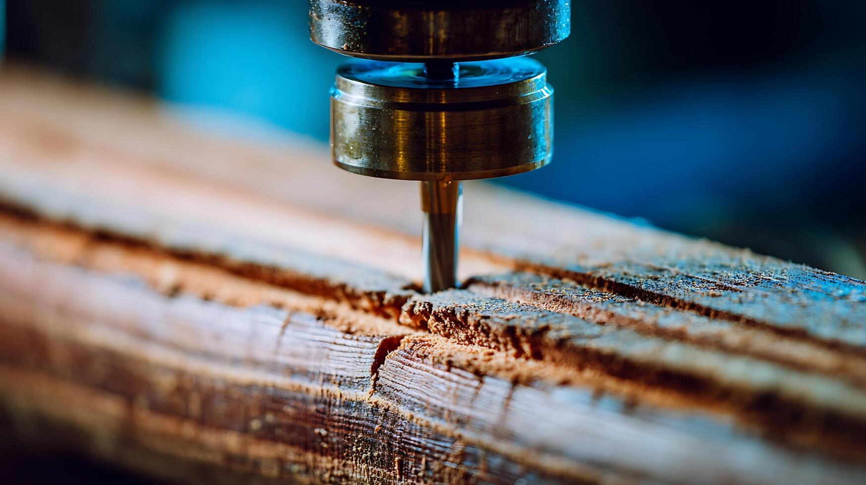 Precision CNC Router Carving Intricate Patterns into Wood. photo