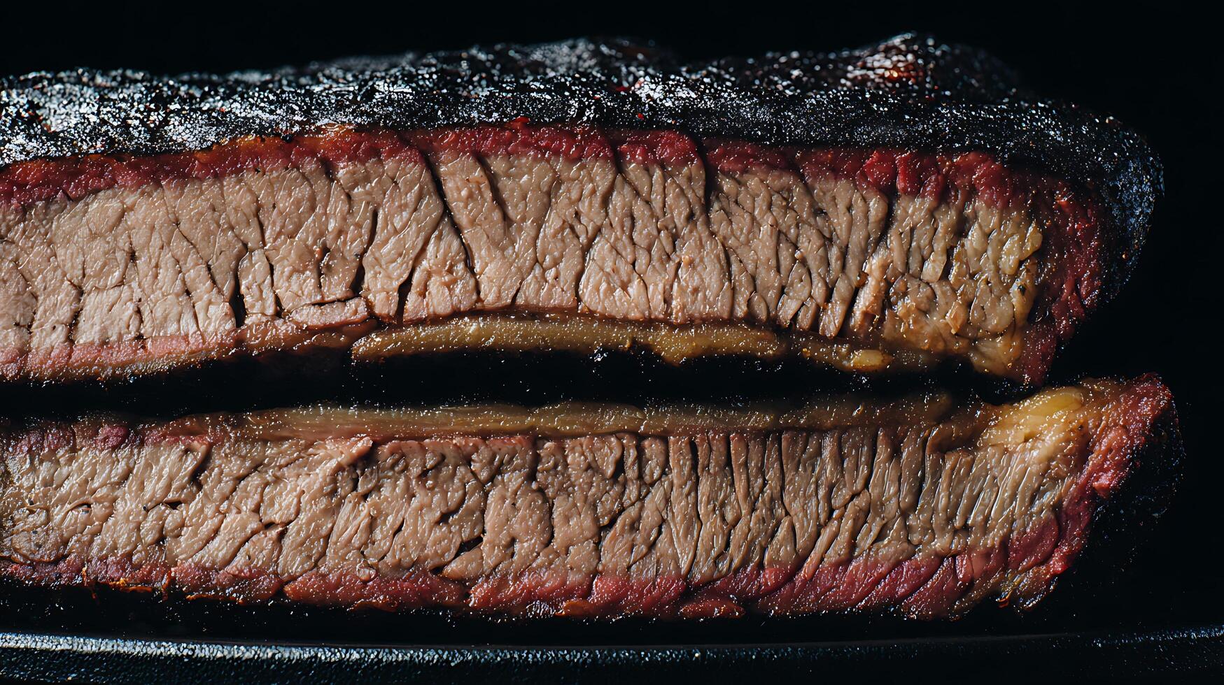 Perfectly Smoked Brisket Layers with a Dark, Rich Bark photo
