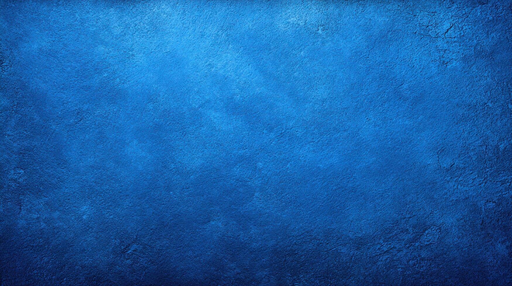 Blue textured wall background with rough surface and vibrant color creating calm and artistic atmosphere for design or decoration photo