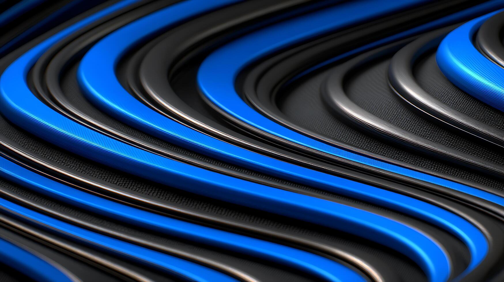 Abstract Metallic Curve Pattern in Blue and Grey photo