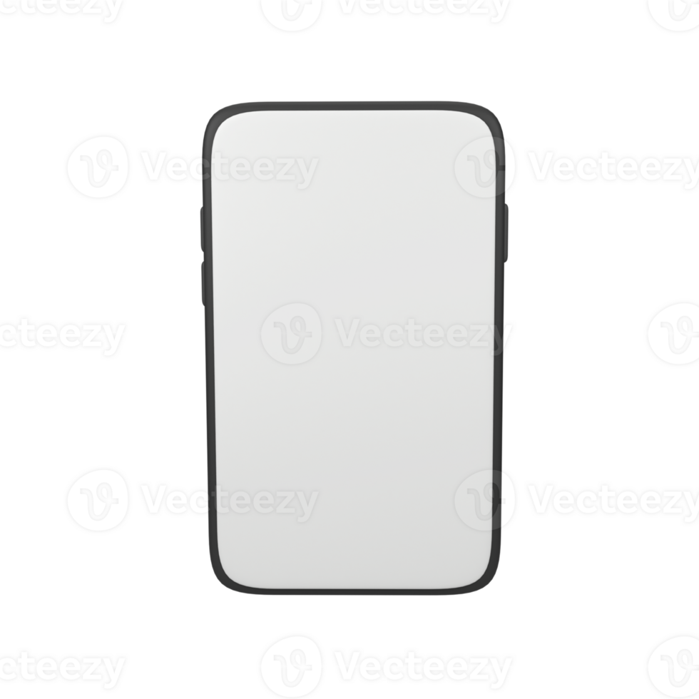 Phone mobile mockup isolated 3d render icon illustration png