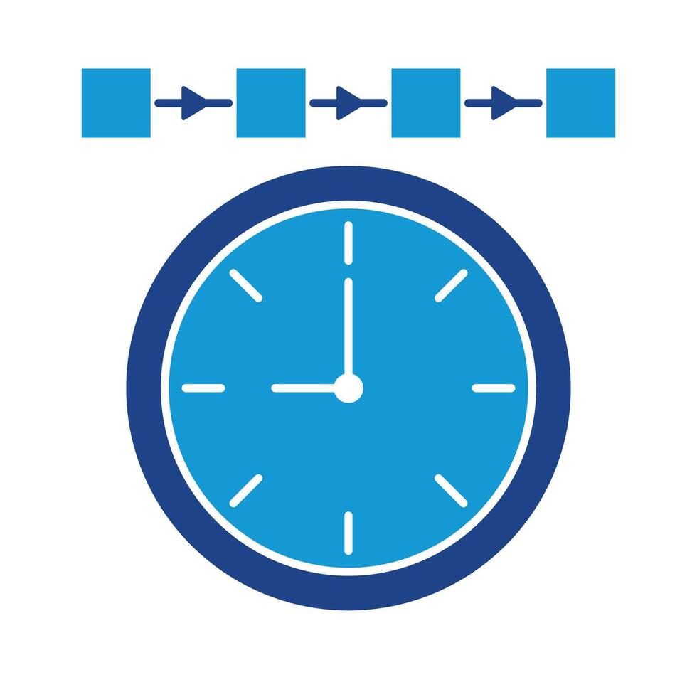 Single Icon Time Management. Perfect for Presentation, Website, apps, etc. Icon Glyph Style vector