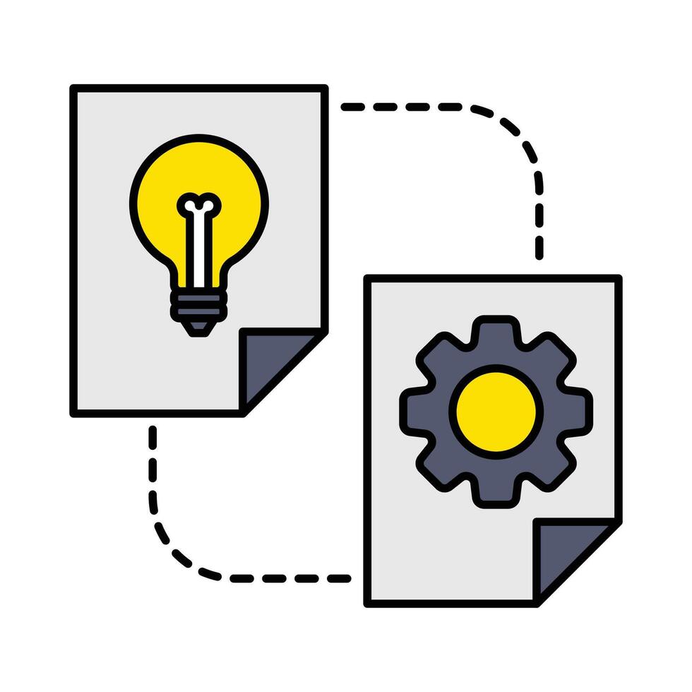 Single Icon Idea. Perfect for Presentation, Website, apps, etc. Icon Line Color Style vector