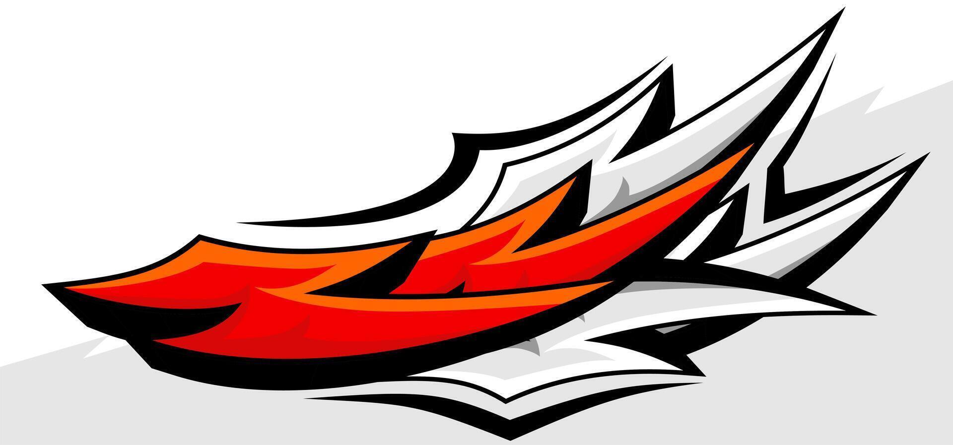 racing decals modern concept vector