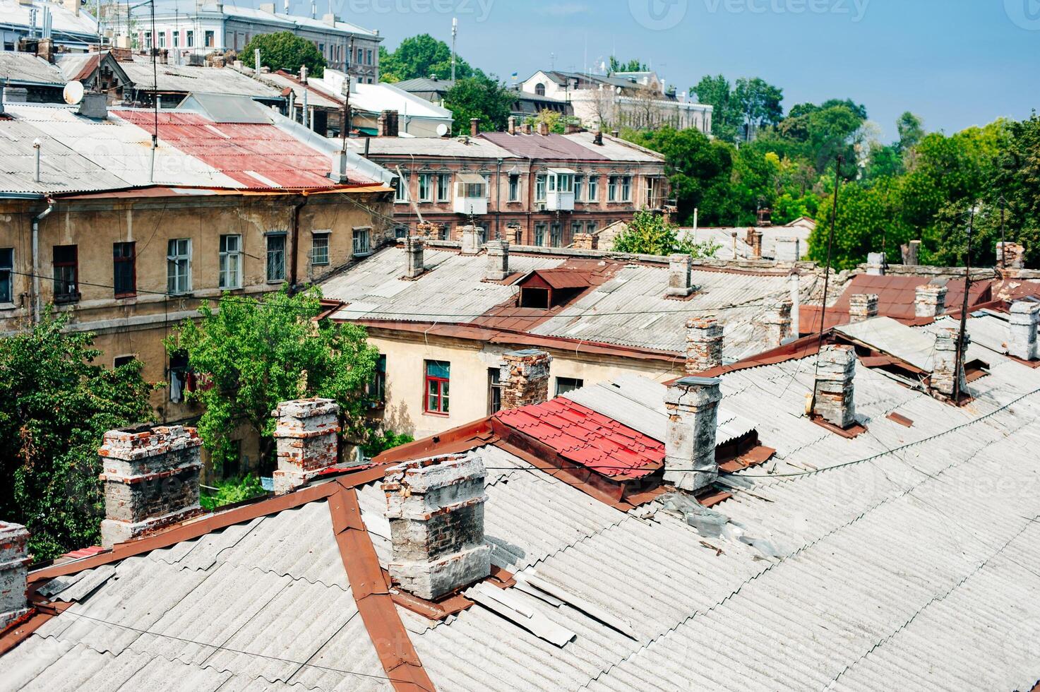 top view of the center of the historical part of Odessa photo
