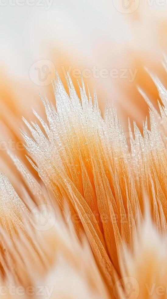 Close-up of orange and white textures photo