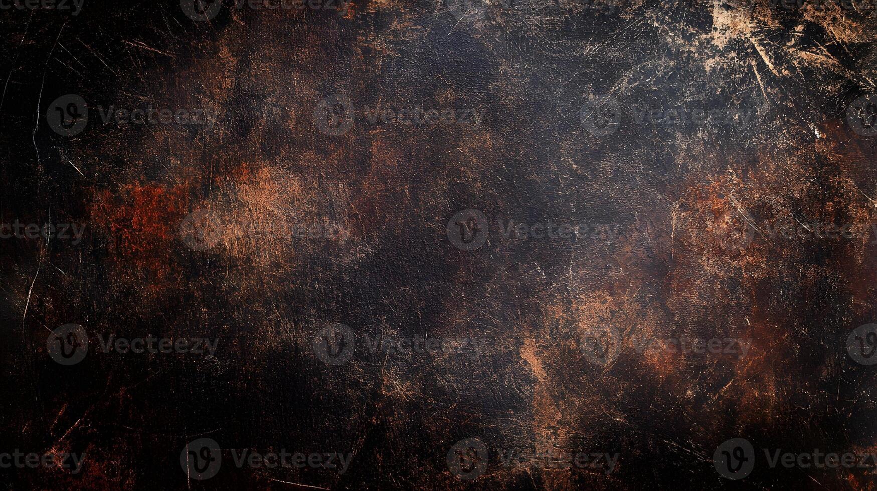 Dark and moody grunge texture with abstract brown and black patterns creating an aged and worn surface. photo
