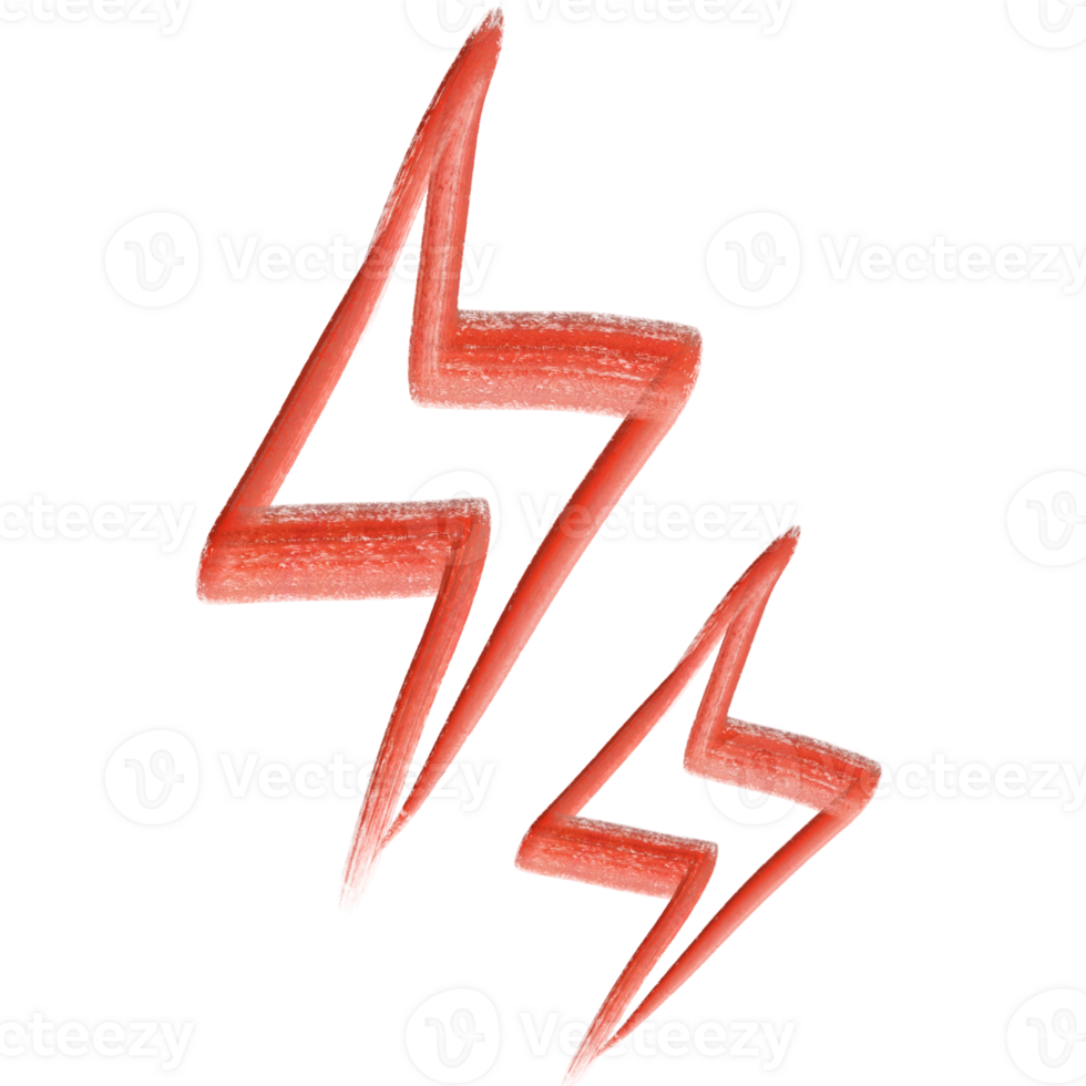 electric thunder icon cartoon style png