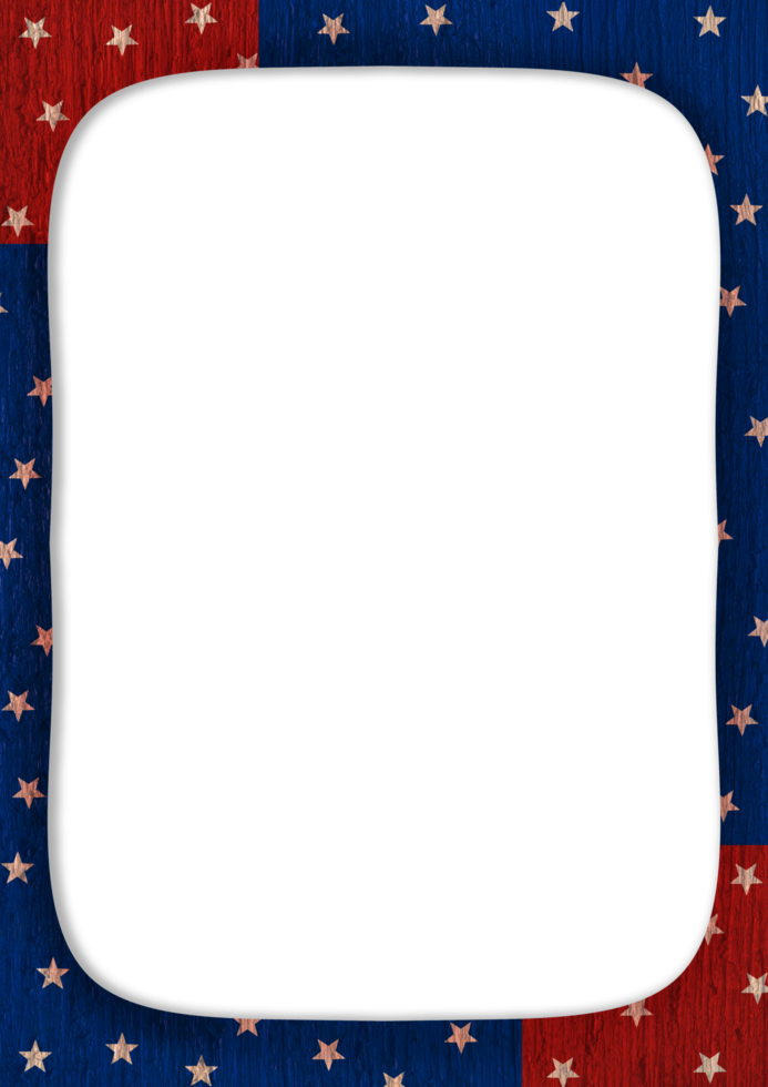 A frame square with stars on Transparent background png
