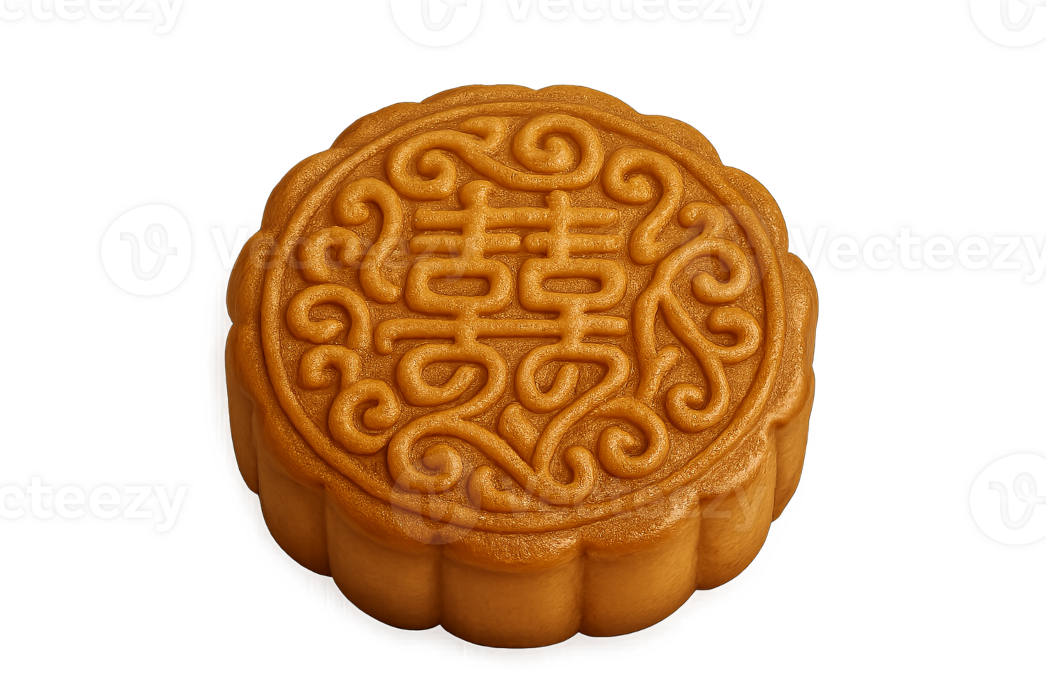 Mooncake isolated for mid autumn festival theme, transparent background png