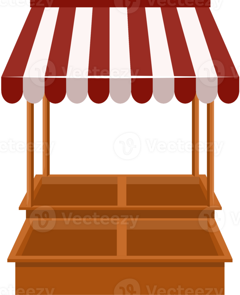 Illustration of Empty Fruit Stall png
