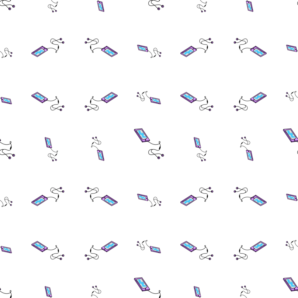 Pattern of mobile phone with handset png