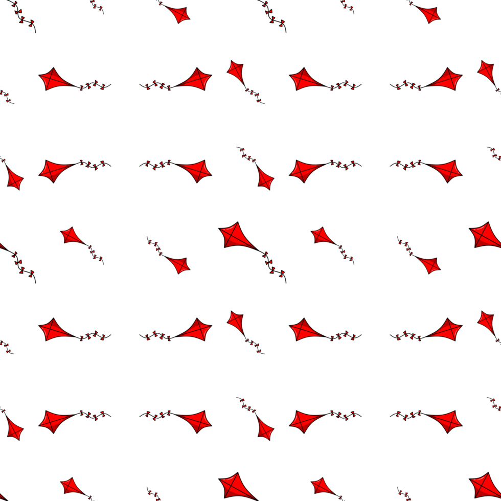 seamless pattern with kite png