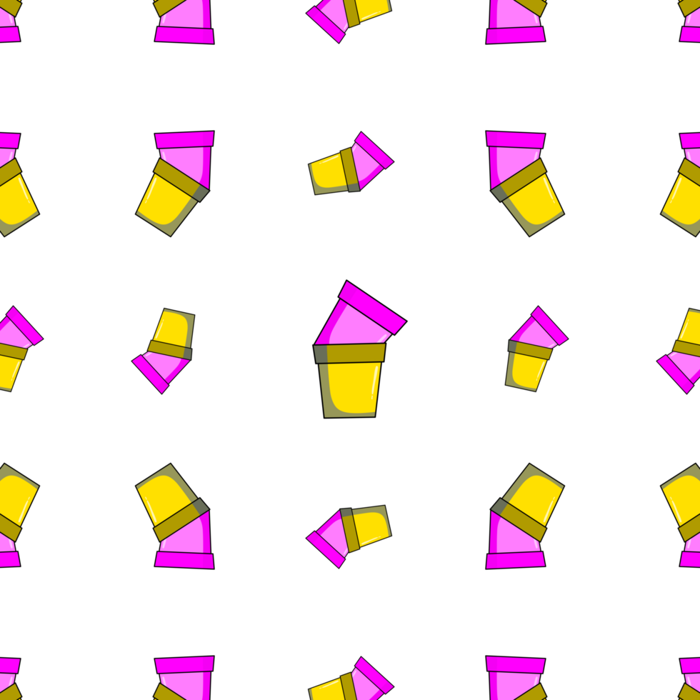 seamless pattern with pot png