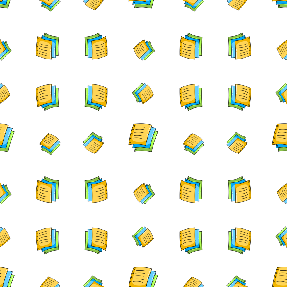 Pattern of colorful paper sheets png