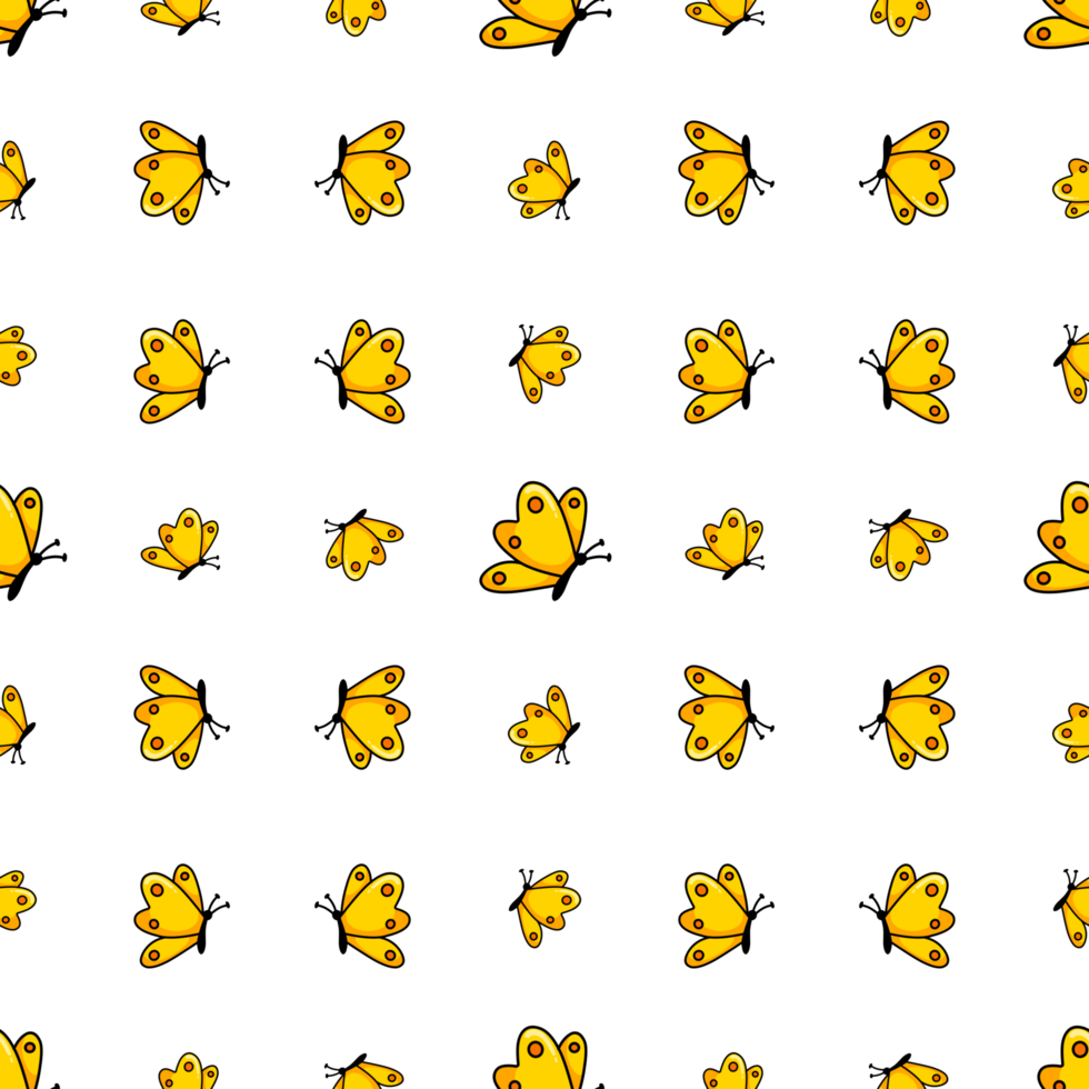 seamless pattern with butterfly png