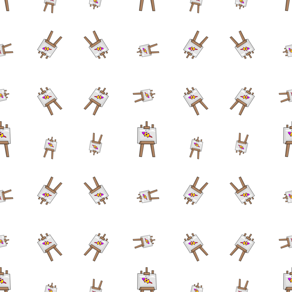 Canvas pattern with rocket image png