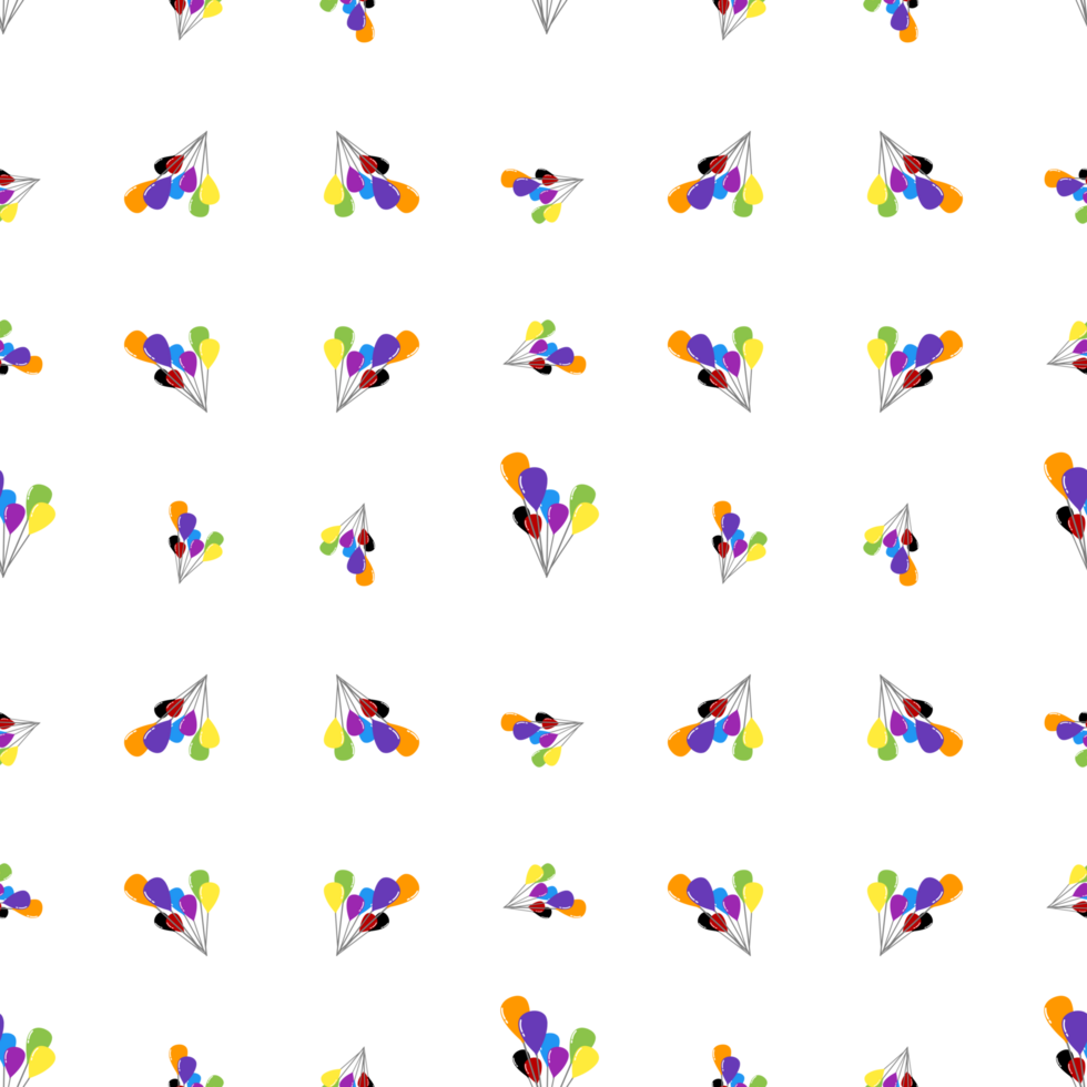 seamless pattern with balloon png