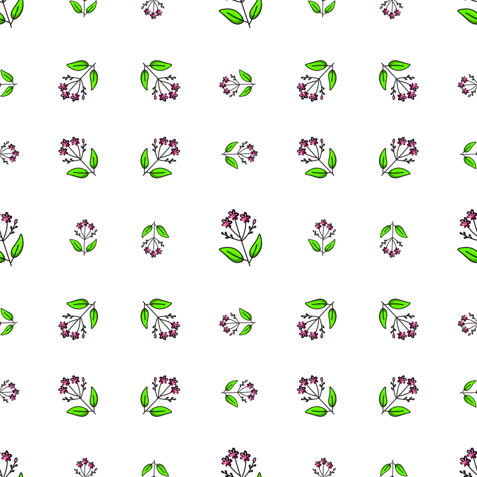seamless pattern with flowers png