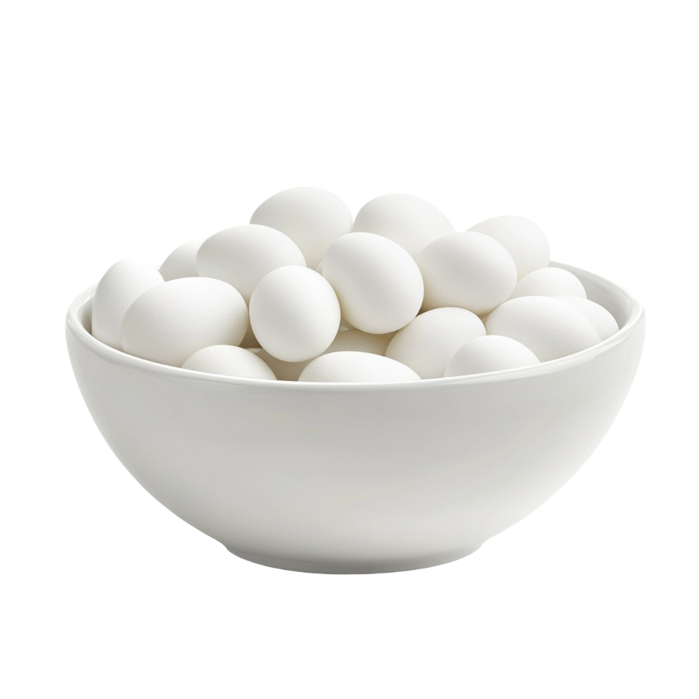 A bowl filled with fresh eggs png