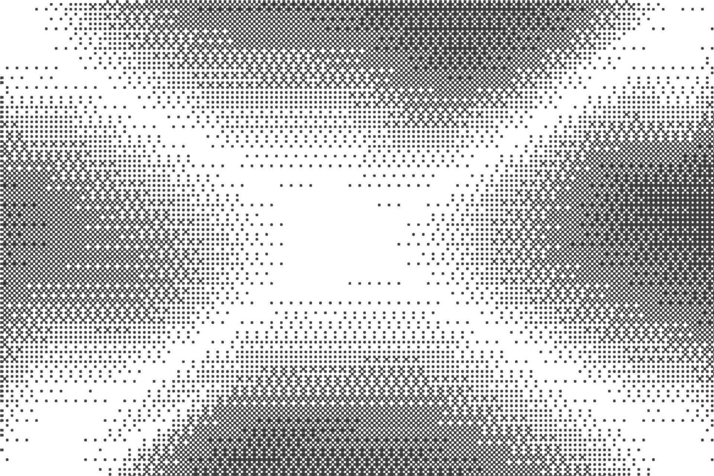 Pixel pattern background with bitmap gaming gradient texture. Abstract retro light effect. Graphic with dither gradation. Black and white halftone glitch noisy backdrop vector