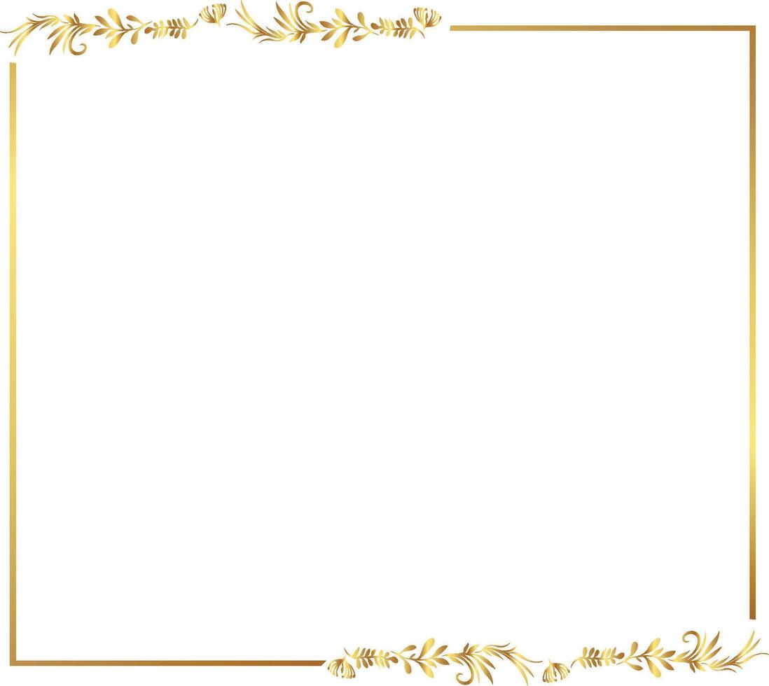 art design golden warm gold border frame frees vector