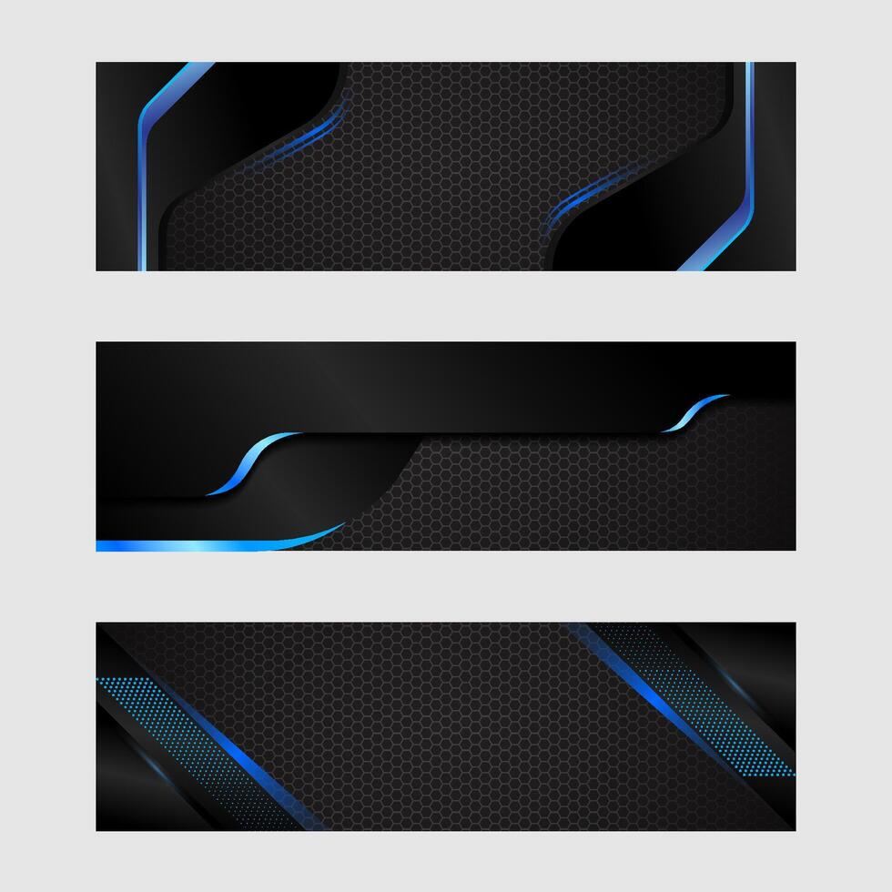 Black and blue background design vector